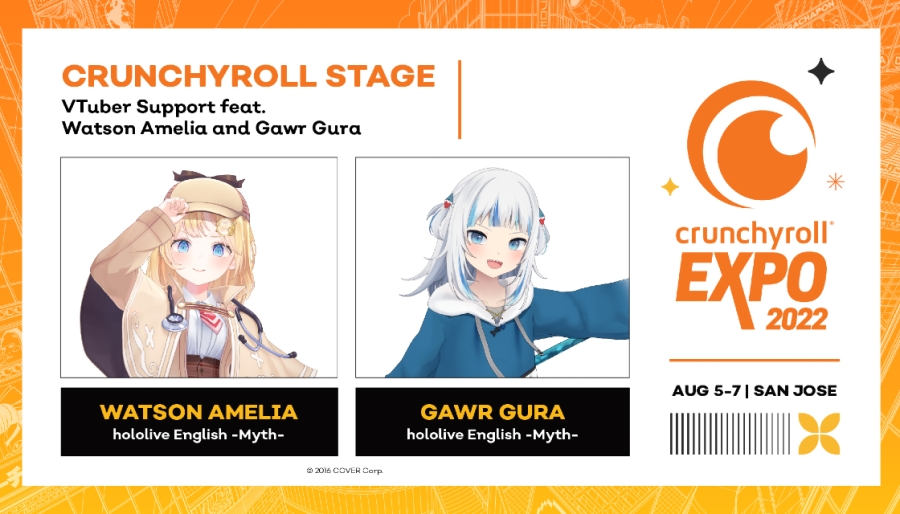 Gawr Gura & Amelia Watson Talk About The Ins and Outs of Being Vtubers - Crunchyroll Expo 2022